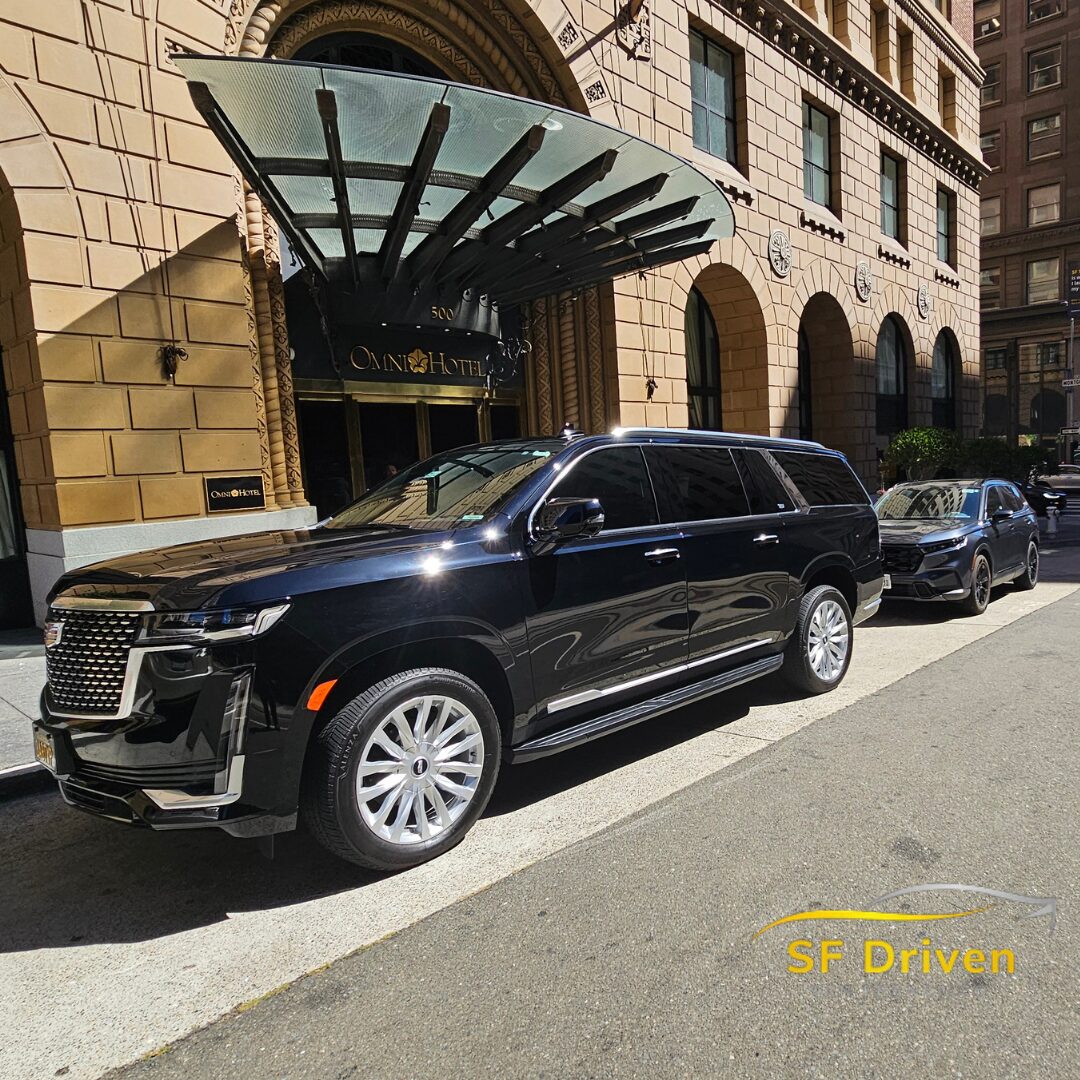 SUV Car Service San Francisco with luxury black SUV, private chauffeur and airport transportation