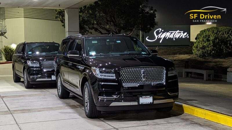 Black SUV car service in San Francisco