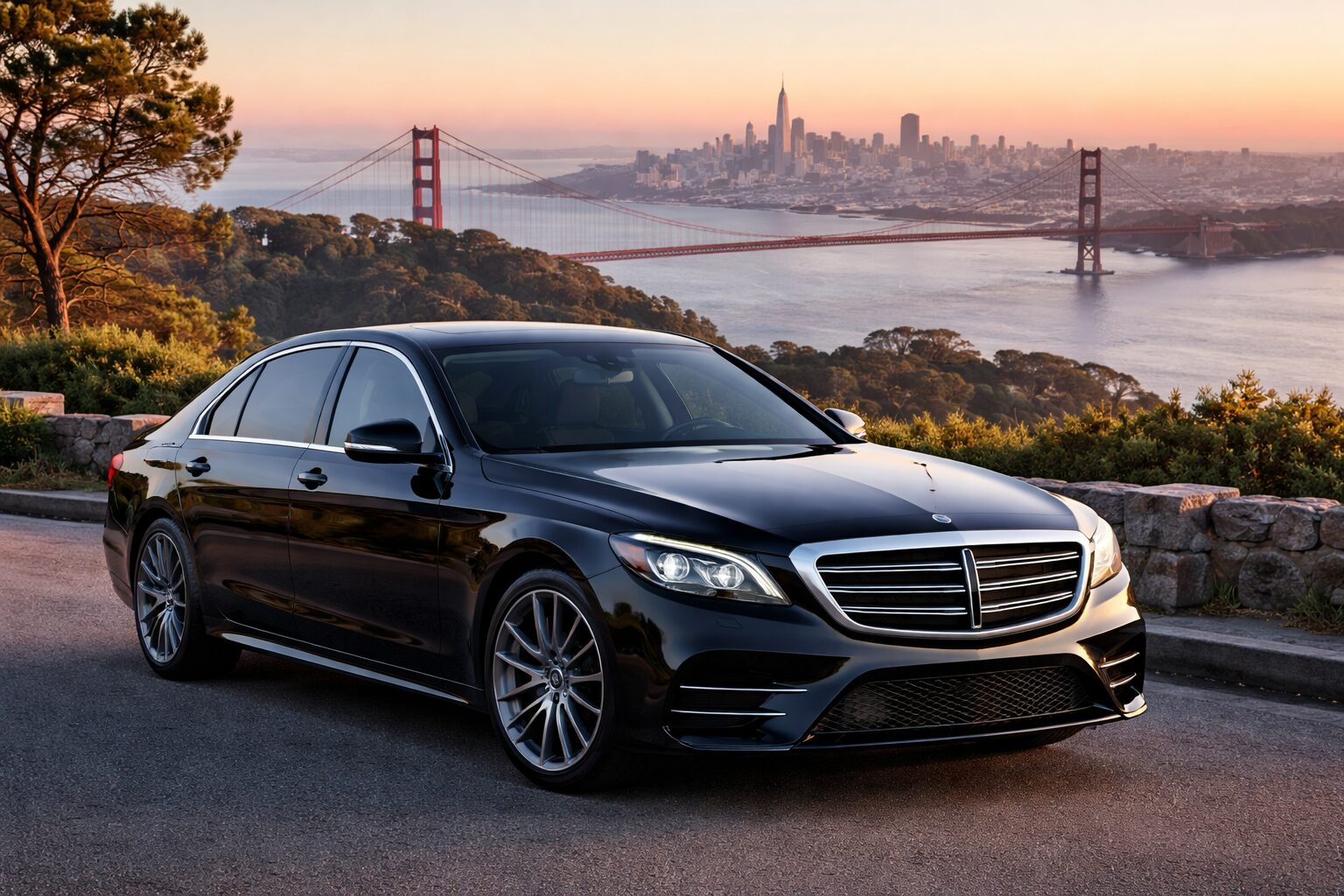 Luxury long distance transportation in San Francisco with private chauffeur service