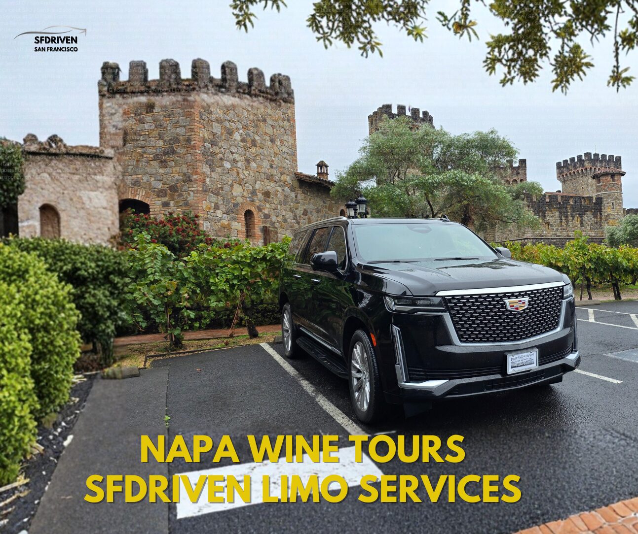 Private Napa Wine Tours with luxury SUV and professional chauffeur from San Francisco