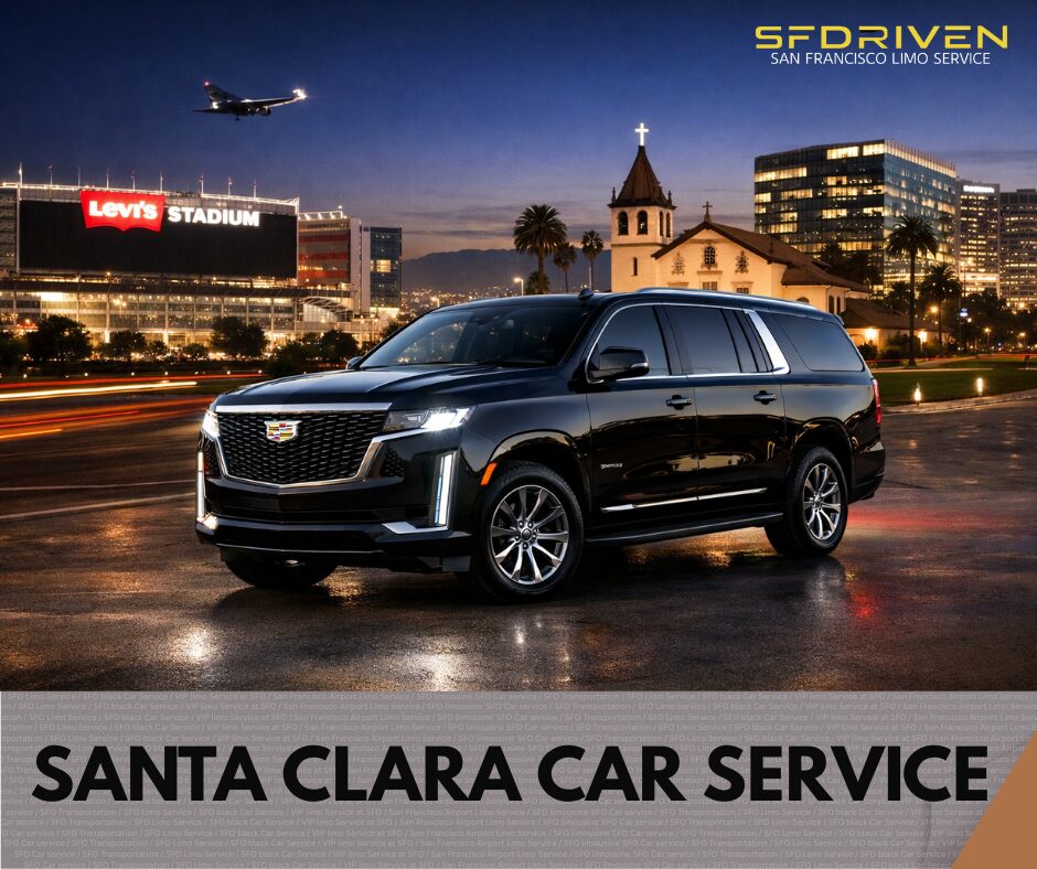Black Cadillac Escalade Santa Clara luxury car service